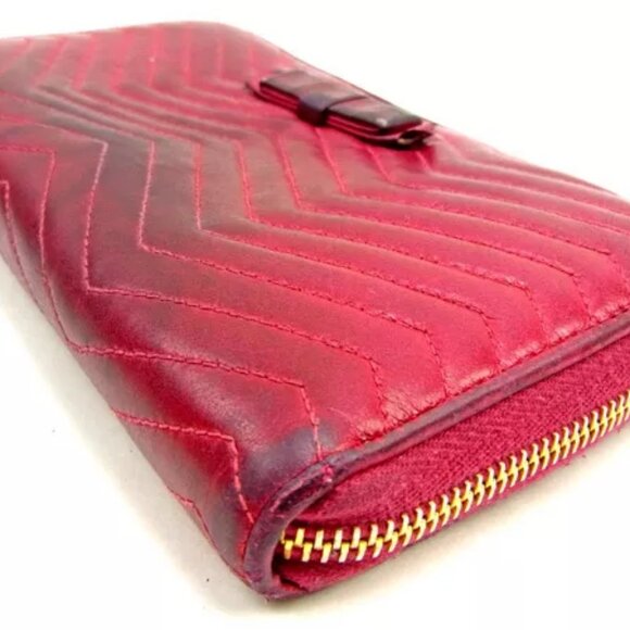 miumiu Wallet Purse Long Wallet Pink Woman Authentic Used - Picture 5 of 6